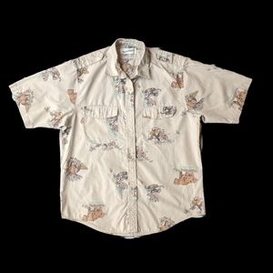 Vintage 1980s Diane Von Furstenberg safari shirt.